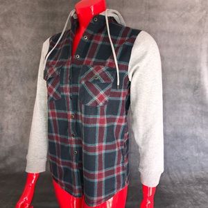 · Tilly’s · Fulltilt Plaid Flannel Hoodie L